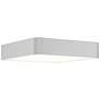 4_Granada 15 3/4" Wide Satin Metal Square LED Ceiling Light more views