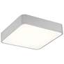 5_Granada 15 3/4" Wide Satin Metal Square LED Ceiling Light more views