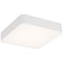 4_Granada 15 3/4" Wide White Metal Square LED Ceiling Light more views