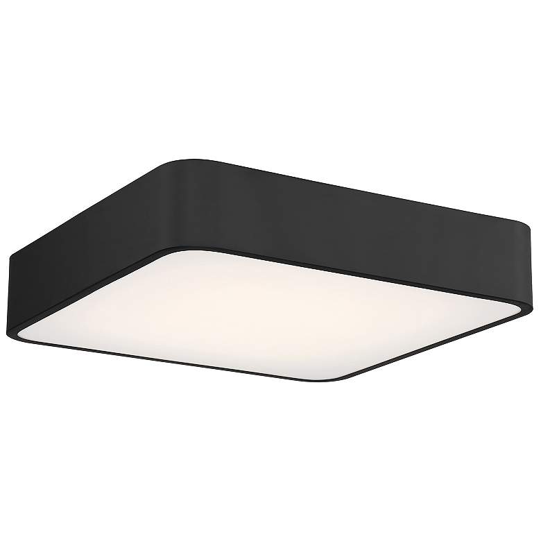 Image 1 Granada 19.75" Wide Black 3CCT LED Flush Mount