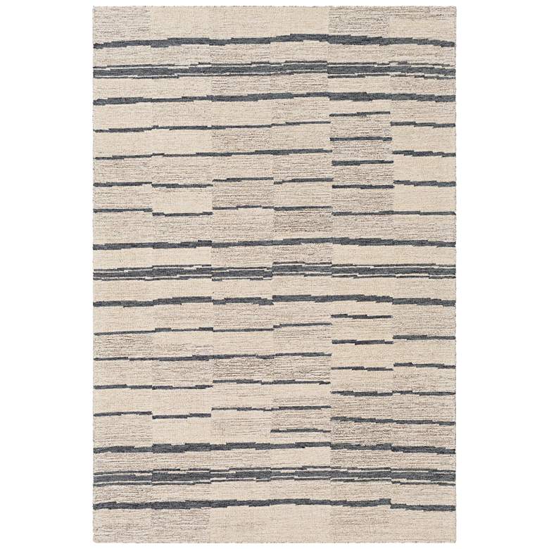 Image 1 Granada GND-2328 8'x10' Taupe and Charcoal Wool Area Rug