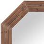 2_Granby Brown Wood 48" Octagonal Wall Mirror more views