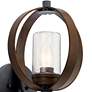 Grand Bank 12 3/4" High Auburn Stained Outdoor Wall Light