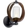Grand Bank 15 1/4" High Auburn Stained Outdoor Wall Light