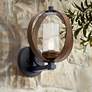 Grand Bank 15 1/4" High Auburn Stained Outdoor Wall Light