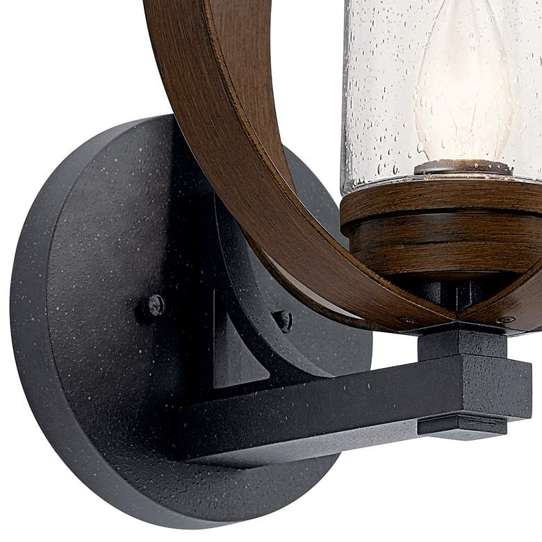Image 4 Grand Bank 15 1/4" High Auburn Stained Outdoor Wall Light more views