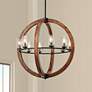 Grand Bank 28" Wide Double Wood Chandelier by Kichler