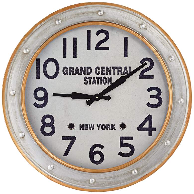 Grand Central Station 24&quot; Railroad Train Wall Clock