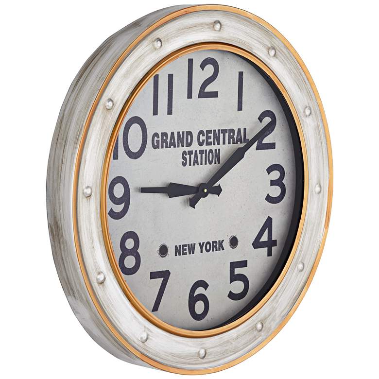 Grand Central Station 24&quot; Railroad Train Wall Clock more views