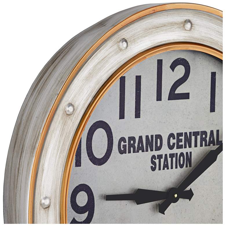 Grand Central Station 24&quot; Railroad Train Wall Clock more views