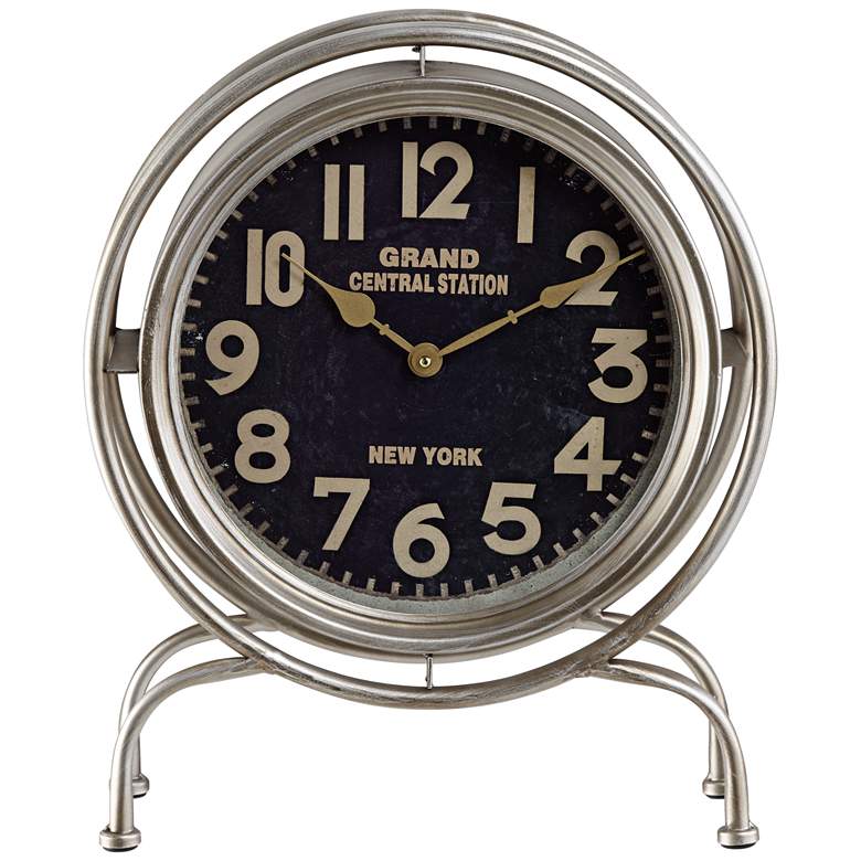 Image 1 Grand Central Station Train 17" High Table Clock