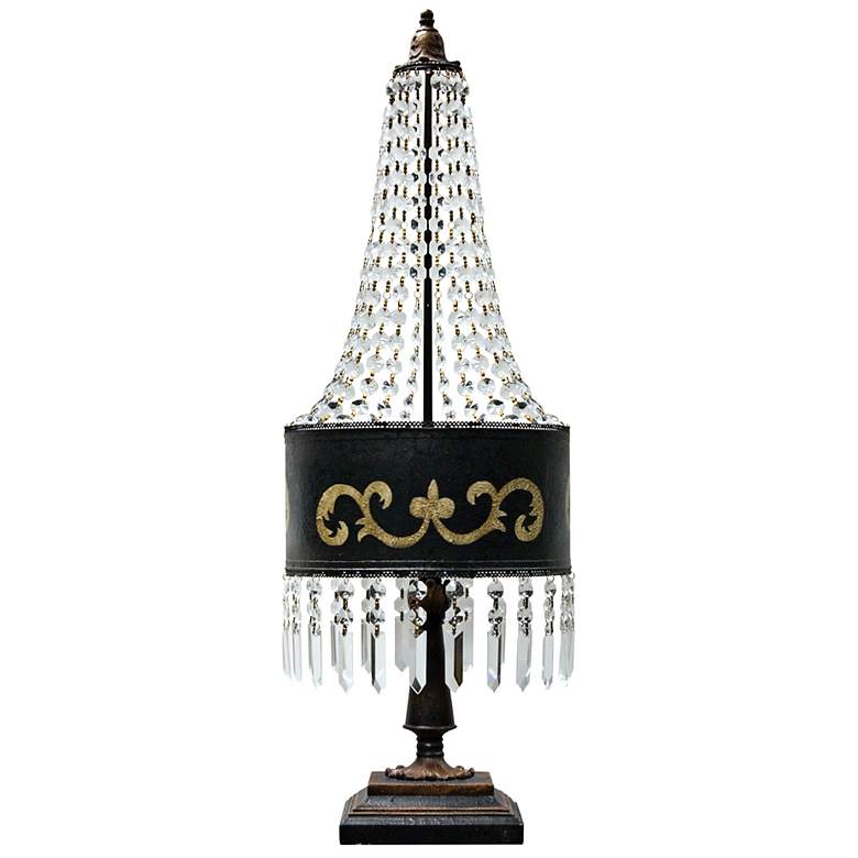 Image 1 Grand Eiffel Parisian Black Hand-Painted Table Lamp