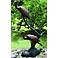 Grand Heron 65" High Bronze Finish Pondless Spitter Fountain