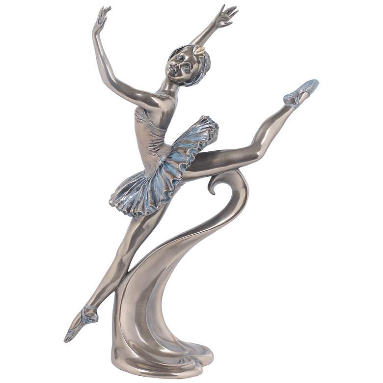 Image 1 Grand Jete Bronze 10 3/4 inch High Ballerina Figurine