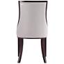 Grand Light Gray Faux Leather Dining Chairs Set of 2 in scene