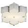 Grand Lotus 19"W Contemporary Silver Leaf LED Ceiling Light