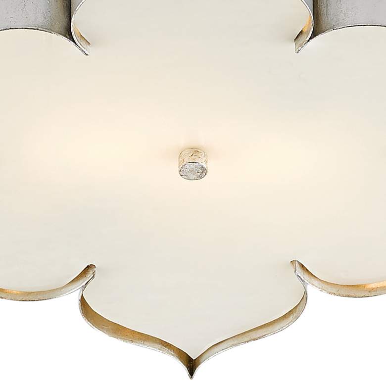 Image 3 Grand Lotus 19"W Contemporary Silver Leaf LED Ceiling Light more views
