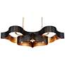 5_Grand Lotus 50 1/2" Wide Black Oval 6-Light Chandelier more views