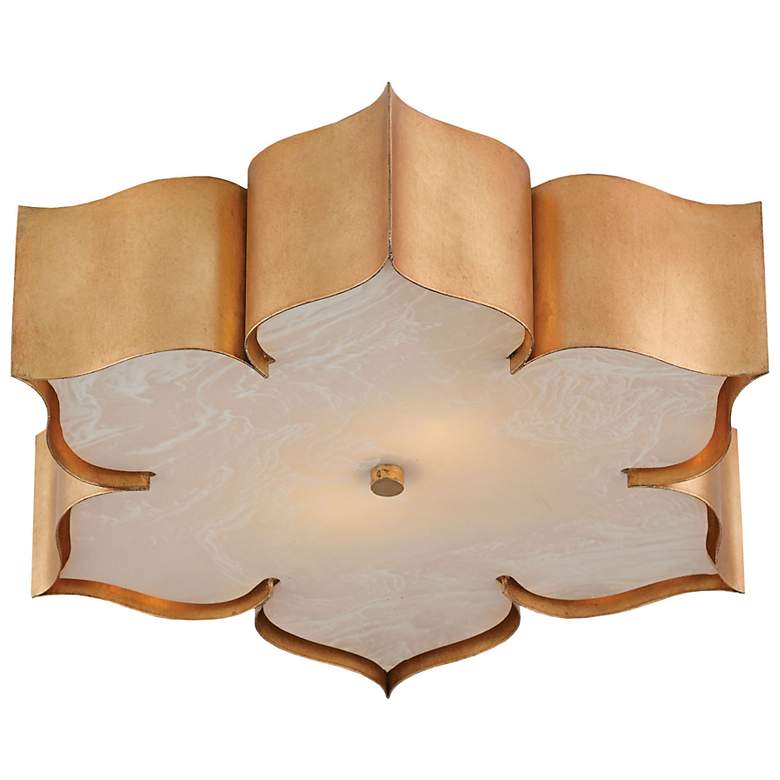 Image 2 Grand Lotus Gold Flush Mount more views