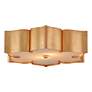 Thumbnail3 of Grand Lotus Gold Flush Mount more views