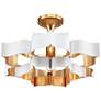Grand Lotus White Small Chandelier