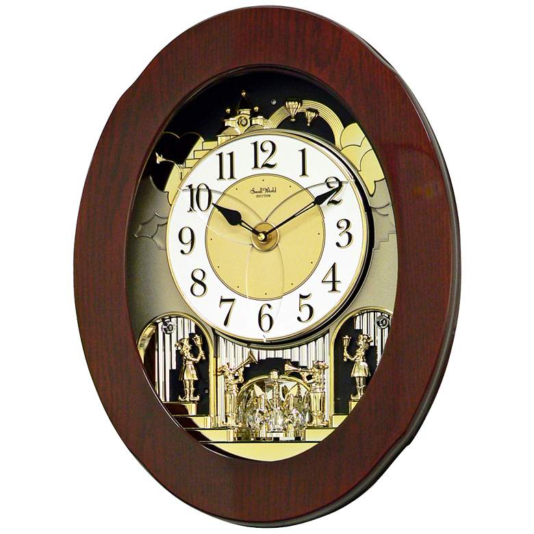 Image 2 Grand Nostalgia 20 3/4 inch High Musical Chime Wall Clock