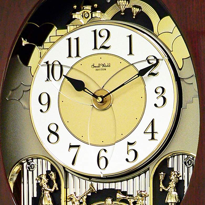 Image 3 Grand Nostalgia 20 3/4 inch High Musical Chime Wall Clock more views
