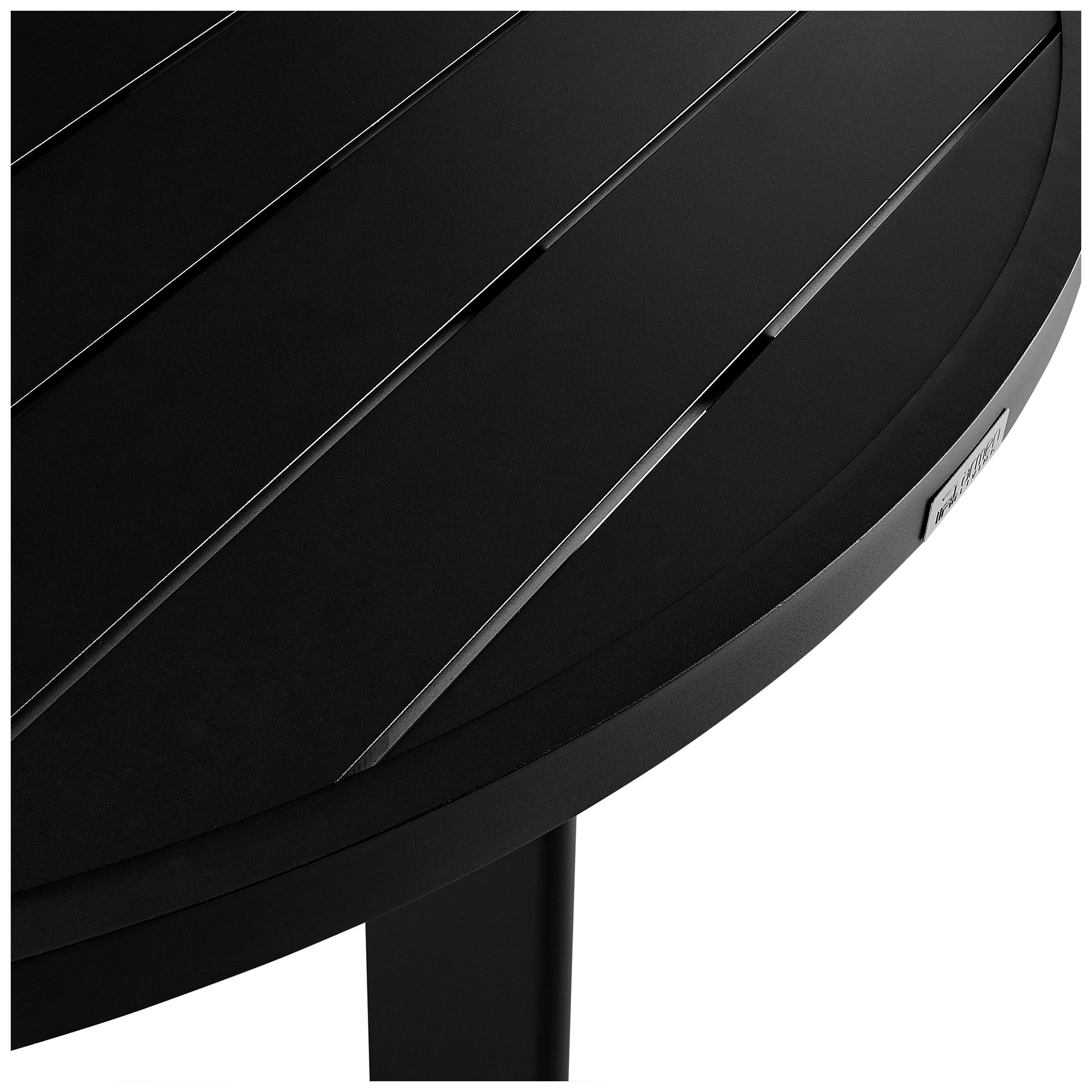 Image 7 Grand Outdoor 5-Piece Round Dining Table Set in Aluminum with Grey Cushions more views