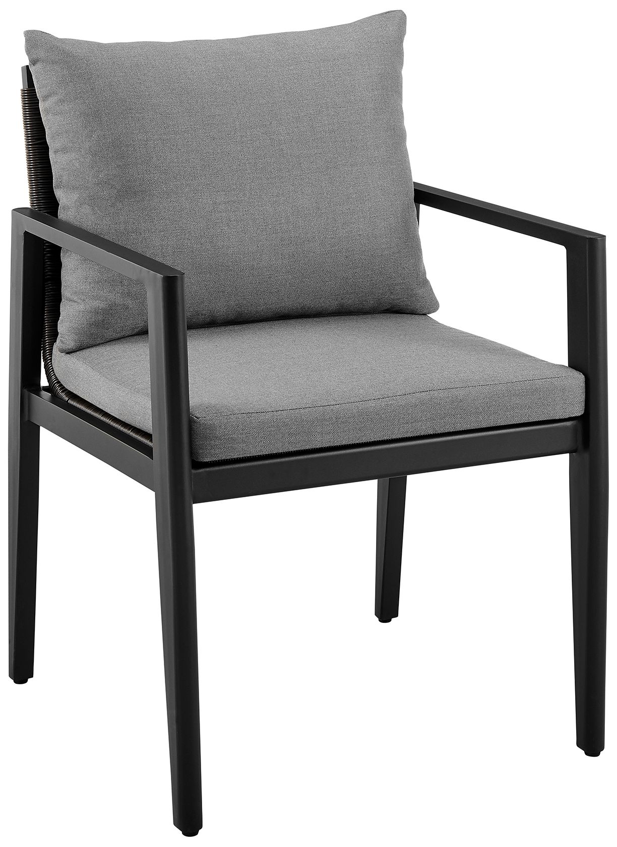 Image 3 Grand Outdoor 7-Piece Dining Table Set in Aluminum with Grey Cushions more views