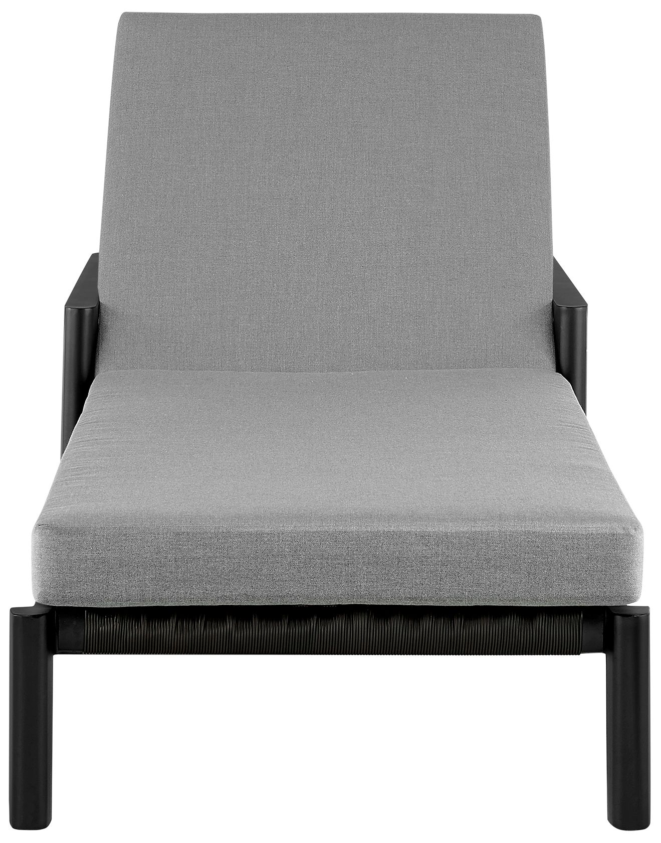 Image 2 Grand Outdoor Patio Adjustable Chaise Lounge Chair in Aluminum and Cushions more views