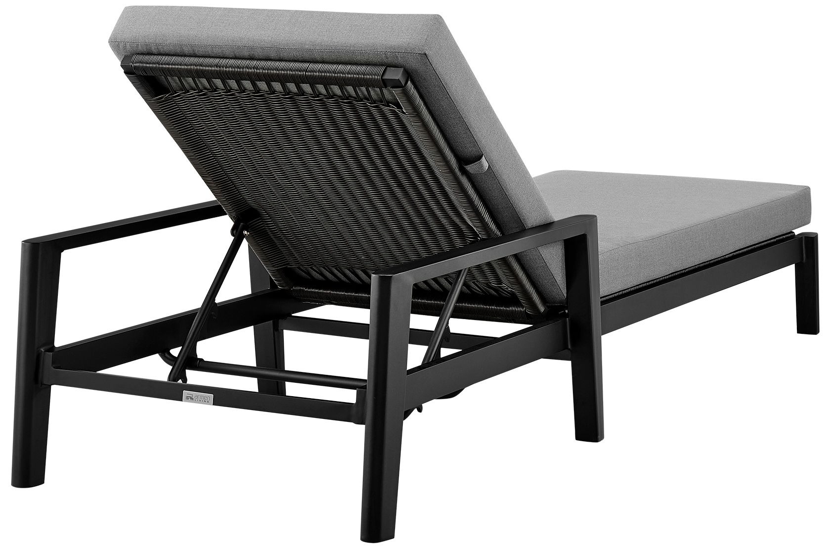 Image 4 Grand Outdoor Patio Adjustable Chaise Lounge Chair in Aluminum and Cushions more views