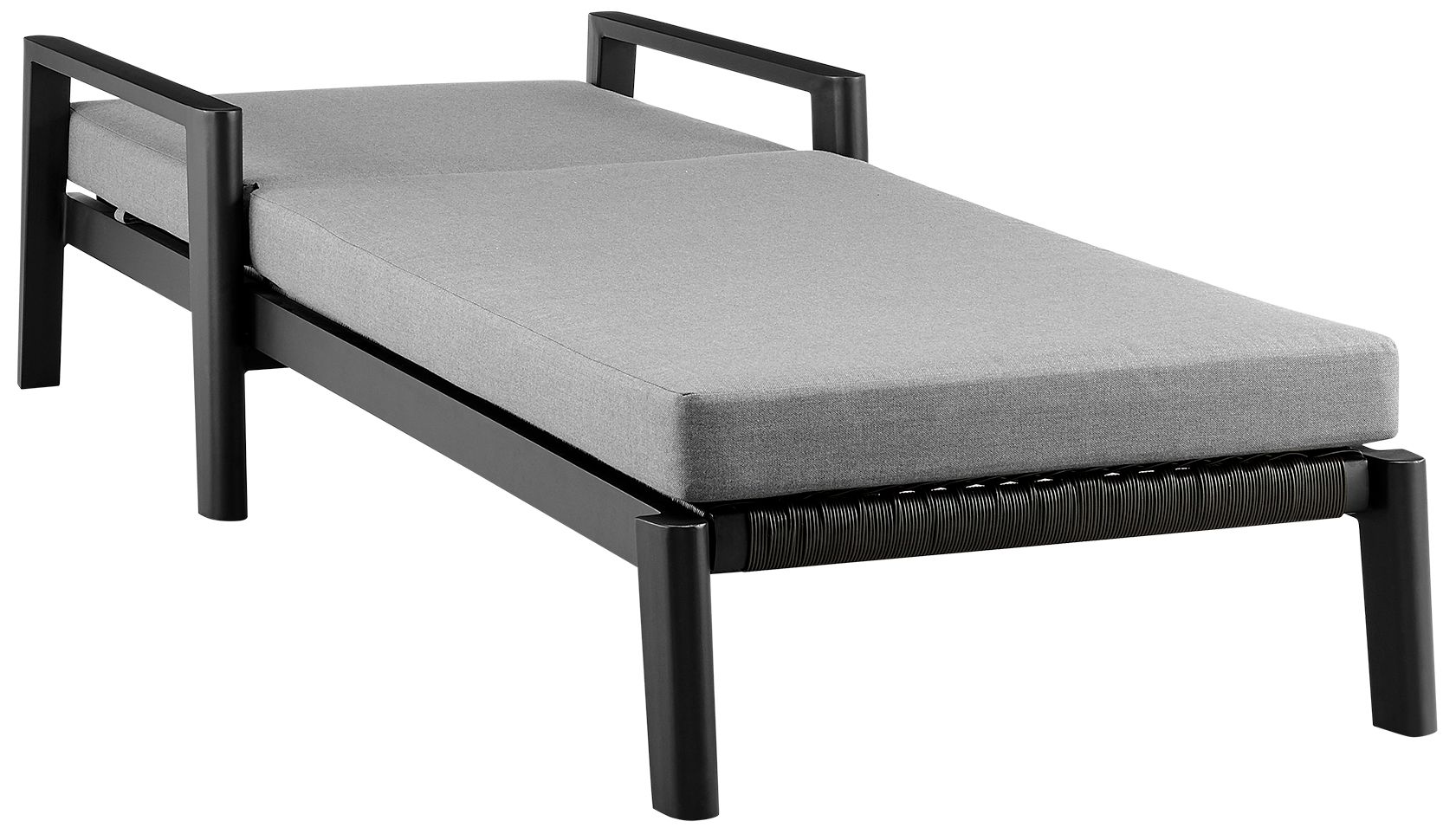 Image 6 Grand Outdoor Patio Adjustable Chaise Lounge Chair in Aluminum and Cushions more views