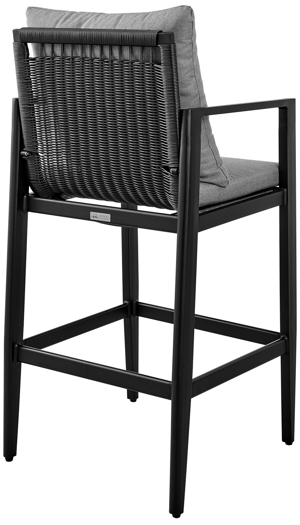 Image 5 Grand Outdoor Patio Bar Stool in Aluminum with Cushions more views