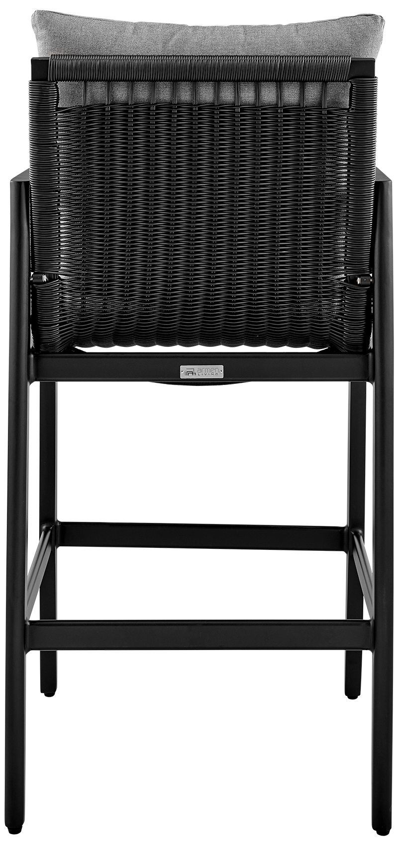 Image 6 Grand Outdoor Patio Bar Stool in Aluminum with Cushions more views