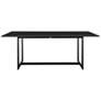 Grand Outdoor Patio Dining Table in Aluminum