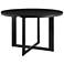 Grand Outdoor Patio Round Dining Table in Aluminum