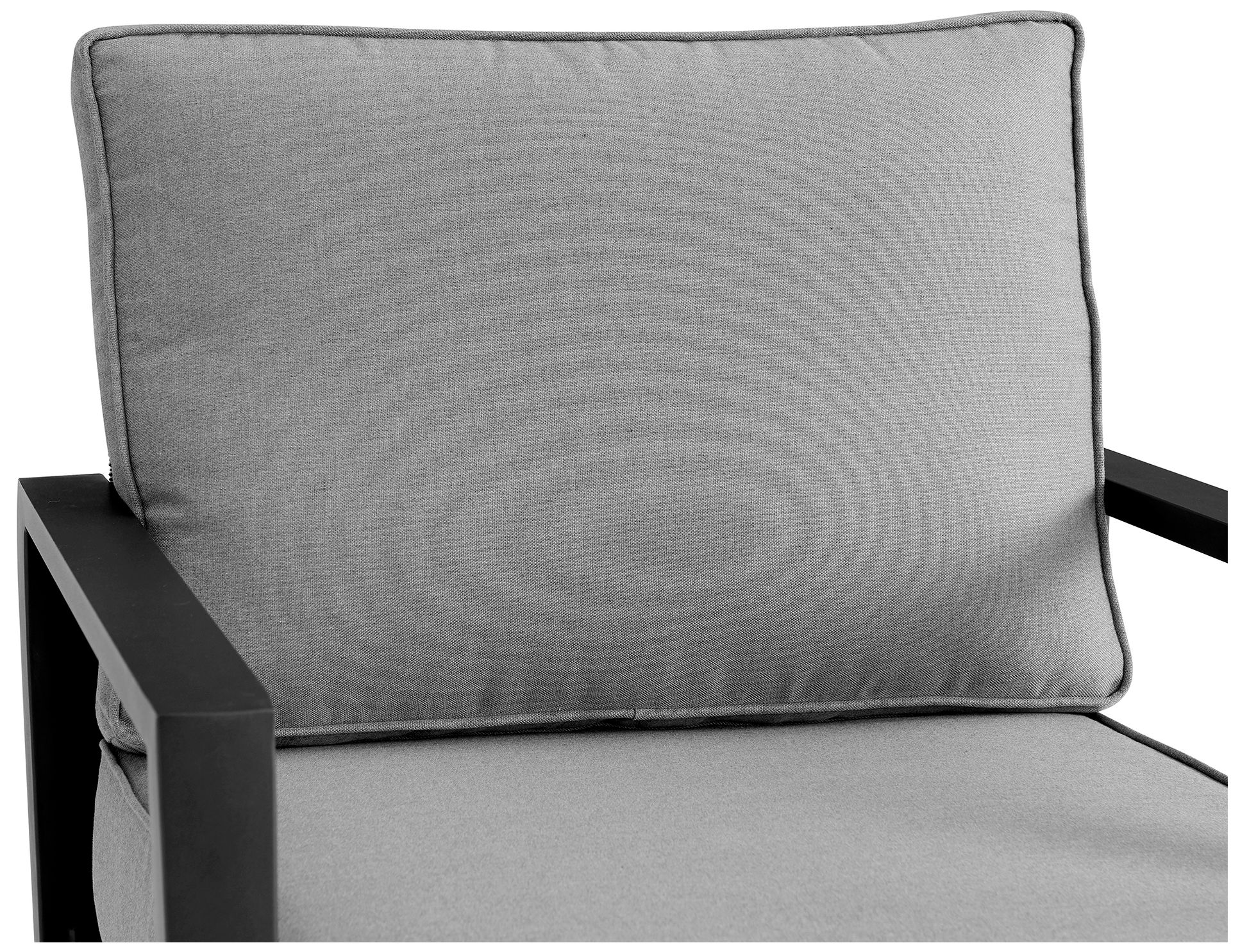 Image 4 Grand Outdoor Swivel Glider Chair in Black Aluminum with Dark Gray Cushions more views