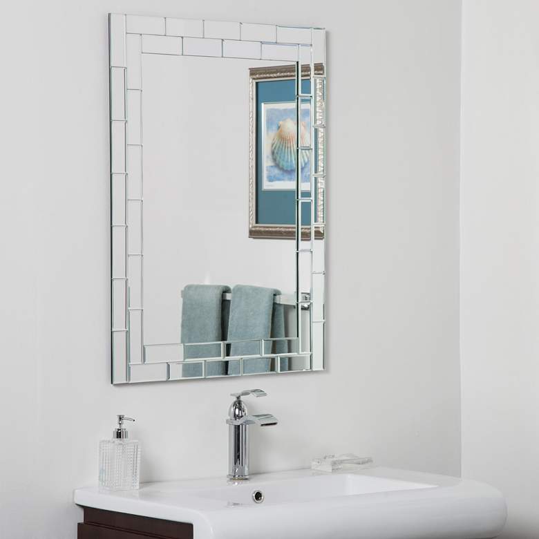 Image 1 Grand Street 23 1/2" x 31 1/2" Frameless Bathroom Mirror
