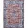 Grand Washables GRW01 Rust Red Blue Rectangular Area Rug