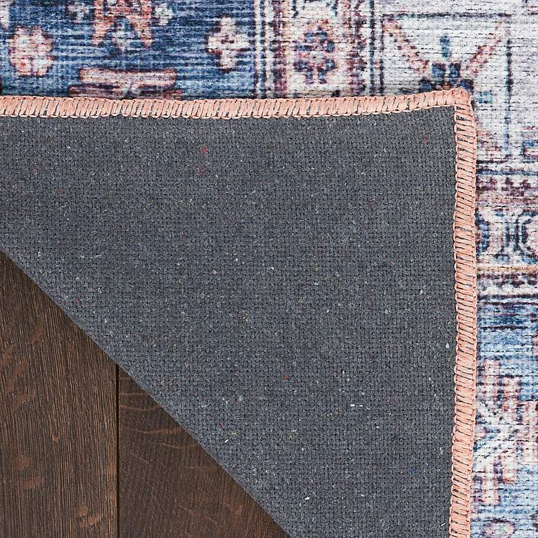Image 4 Grand Washables GRW01 5'3"x7'3" Rust Red Blue Area Rug more views