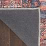 Grand Washables GRW02 5&#39;3"x7&#39;3" Navy Blue Brick Red Area 