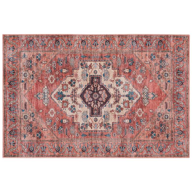 Image 2 Grand Washables GRW03 4'x6' Multi-Color Rust Area Rug