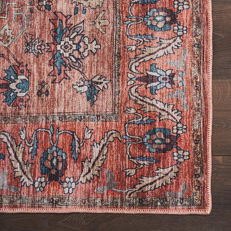Image 3 Grand Washables GRW03 4'x6' Multi-Color Rust Area Rug more views