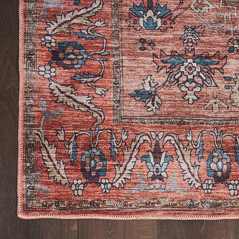 Image 3 Grand Washables GRW03 5&#39;3 inchx7&#39;3 inch Rust Red Area Rug more views