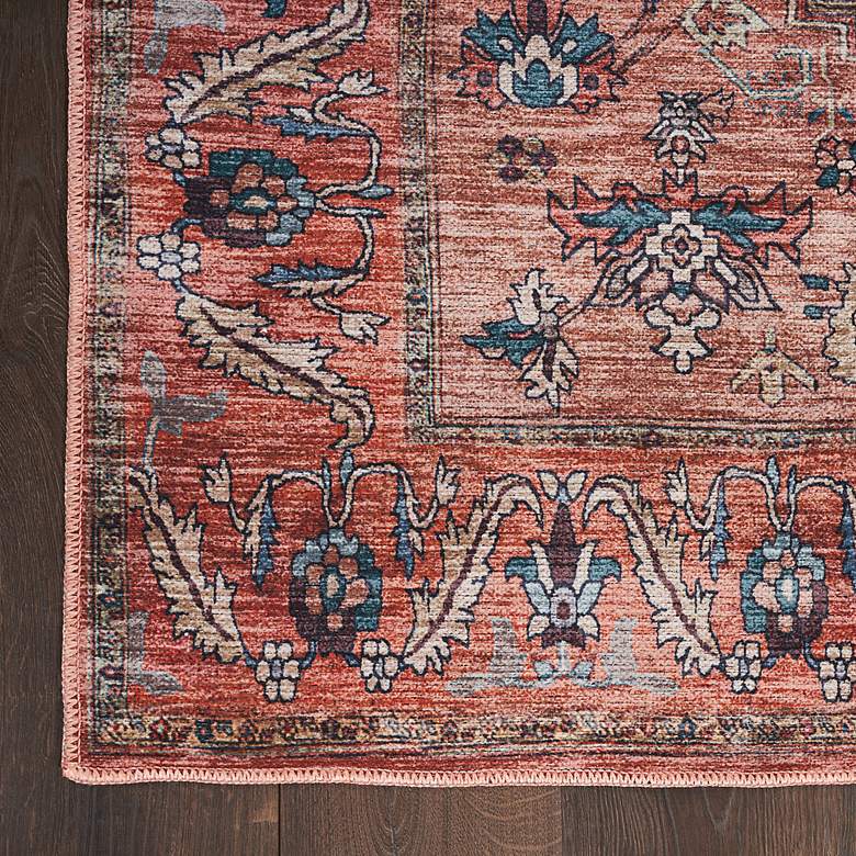 Image 3 Grand Washables GRW03 5'3"x7'3" Rust Red Area Rug more views