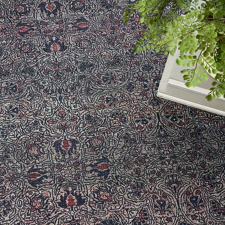 Image 5 Grand Washables GRW04 5'3"x7'3" Blue Emerald Area Rug more views
