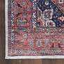 Grand Washables GRW05 5&#39;3"x7&#39;3" Brick Red Ivory Area Rug