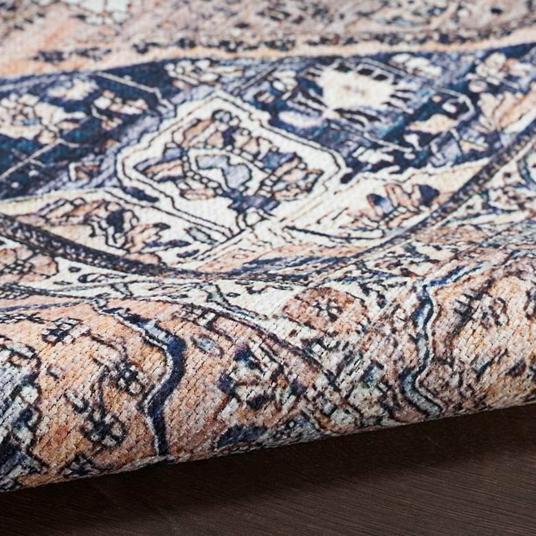 Image 6 Grand Washables GRW05 5'3"x7'3" Ivory Blue Area Rug more views