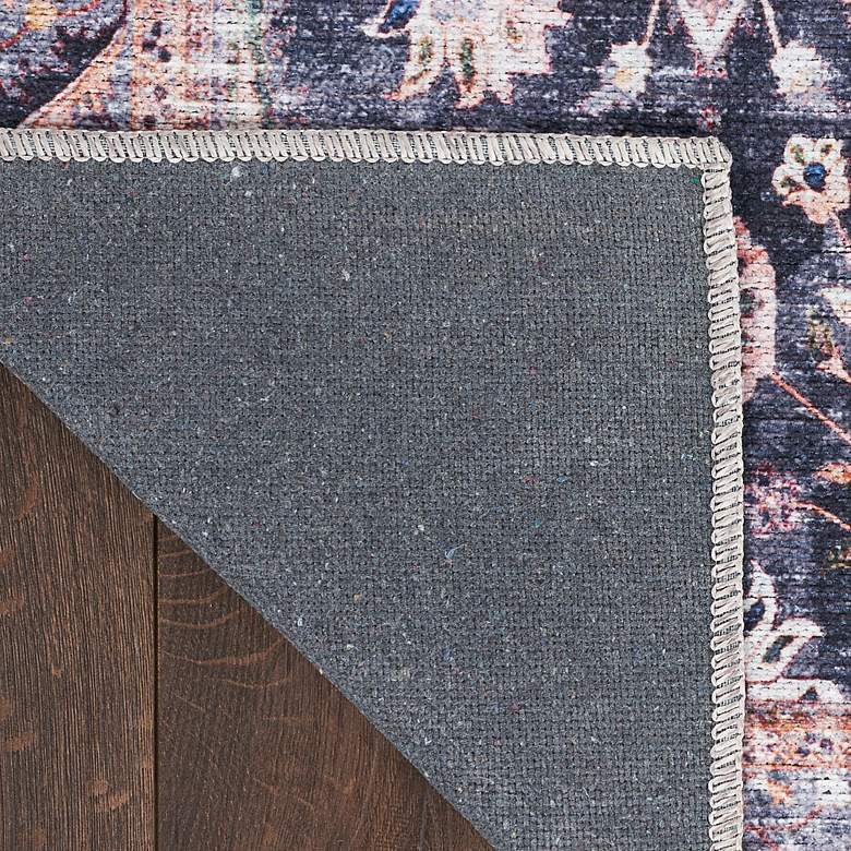 Image 4 Grand Washables GRW06 5'3"x7'3" Navy Ivory Area Rug more views
