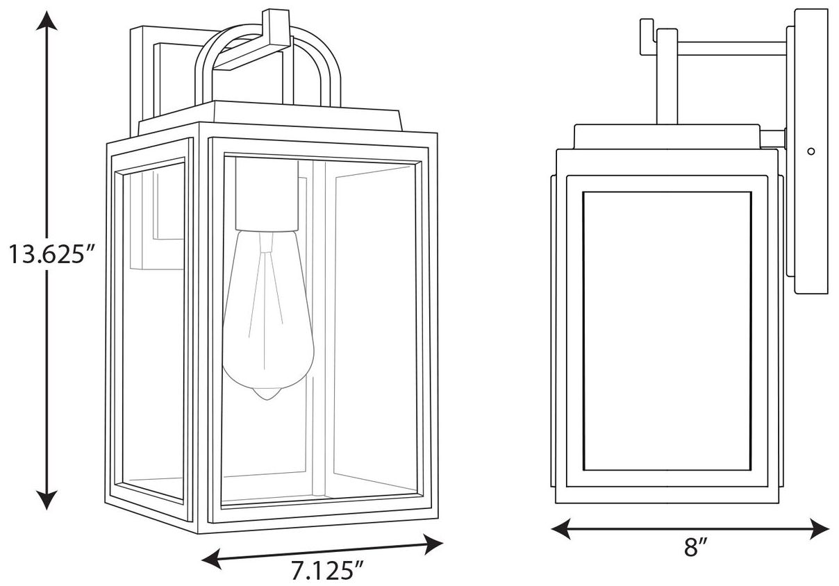 Image 4 Grandbury Collection One-Light Outdoor Wall Lantern with DURASHIELD P560175 more views